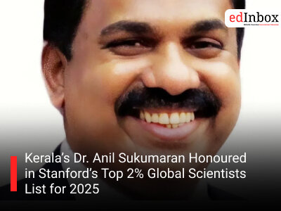 Kerala’s Dr. Anil Sukumaran Honoured in Stanford’s Top 2% Global Scientists List for 2025