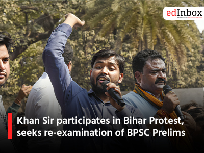 Khan Sir participates in Bihar Protest, seeks re-examination of BPSC Prelims