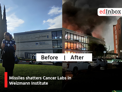 Missiles shatters Cancer Labs in Weizmann Institute
