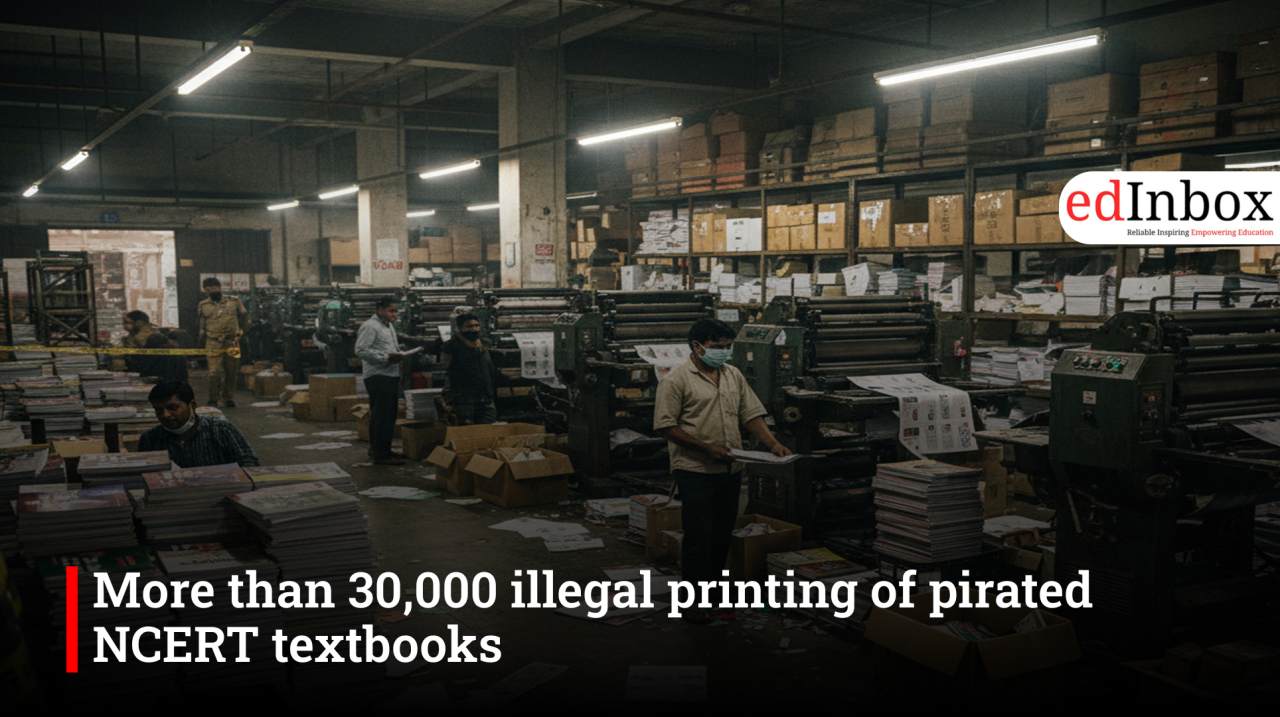 More than 30,000 illegal printing of pirated NCERT textbooks