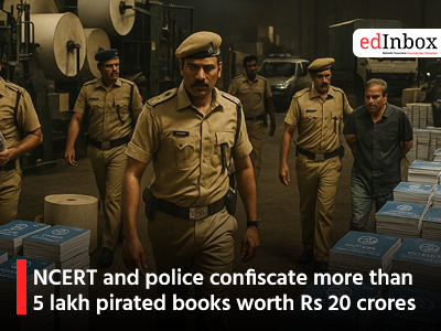 NCERT and police confiscate more than 5 lakh pirated books worth Rs 20 crores