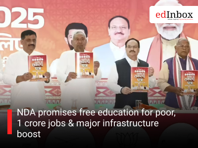 NDA promises free education for poor, 1 crore jobs & major infrastructure boost