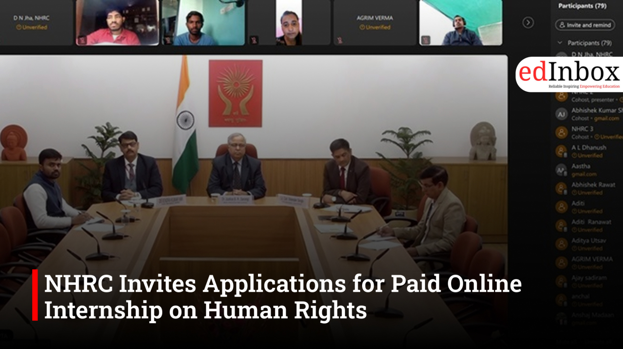 NHRC Invites Applications for Paid Online Internship on Human Rights