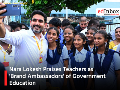 Nara Lokesh Praises Teachers as 'Brand Ambassadors' of Government Education