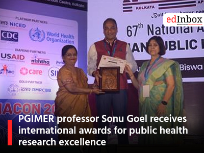 PGIMER professor Sonu Goel receives international awards for public health research excellence