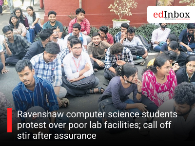 Ravenshaw computer science students protest over poor lab facilities; call off stir after assurance
