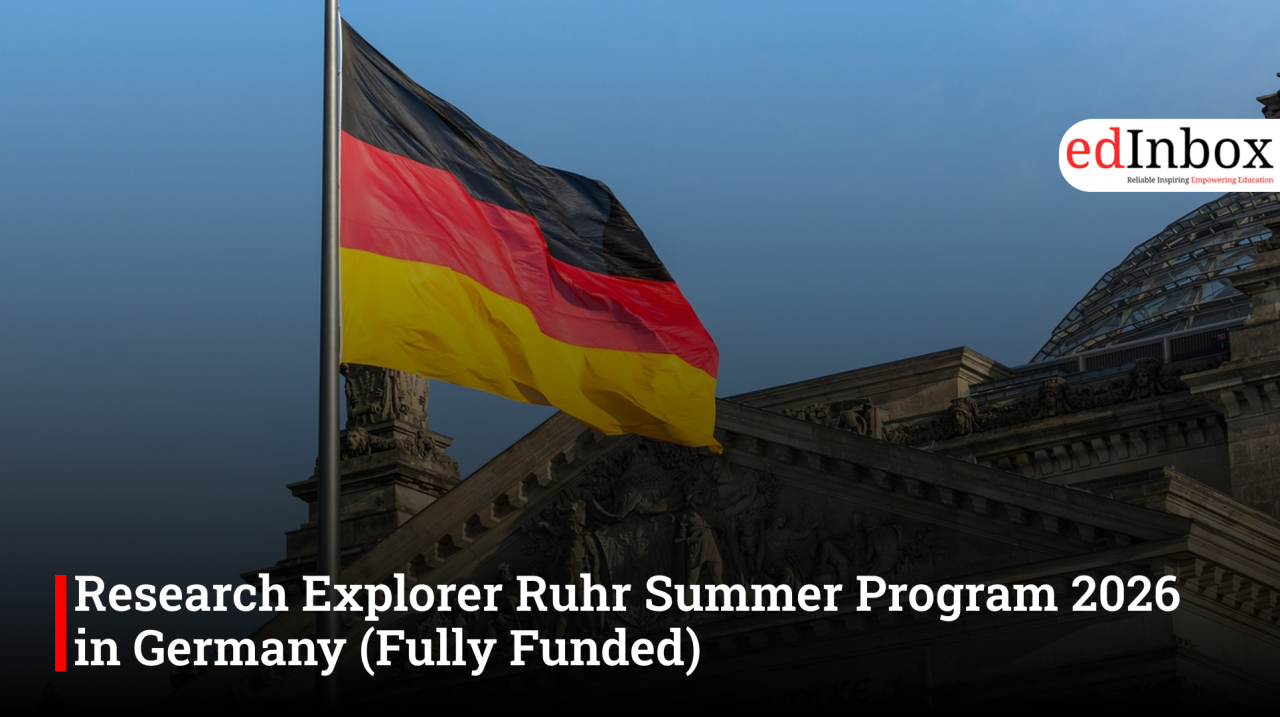 Research Explorer Ruhr Summer Program 2026 in Germany (Fully Funded)