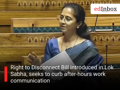 Right to Disconnect Bill introduced in Lok Sabha, seeks to curb after-hours work communication