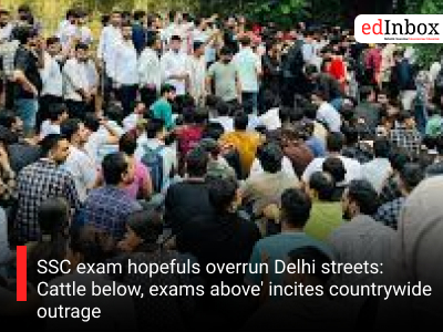 SSC exam hopefuls overrun Delhi streets: 'Cattle below, exams above' incites countrywide outrage