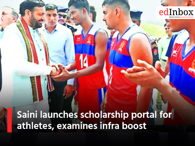 Saini launches scholarship portal for athletes, examines infra boost