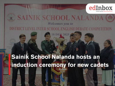 Sainik School Nalanda hosts an induction ceremony for new cadets