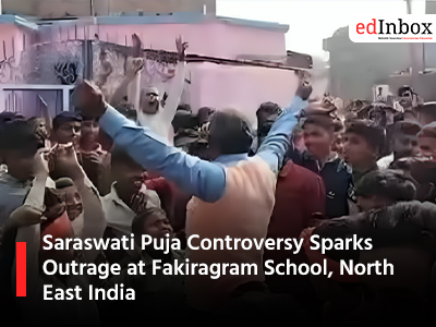 Saraswati Puja Controversy Sparks Outrage at Fakiragram School, North East India