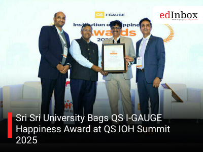 Sri Sri University Bags QS I-GAUGE Happiness Award at QS IOH Summit 2025