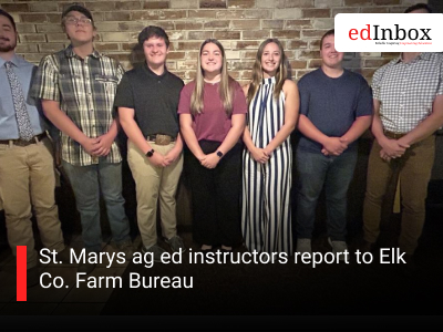 St. Marys ag ed instructors report to Elk Co. Farm Bureau