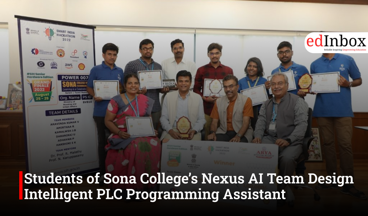 Students of Sona College’s Nexus AI Team Design Intelligent PLC Programming Assistant