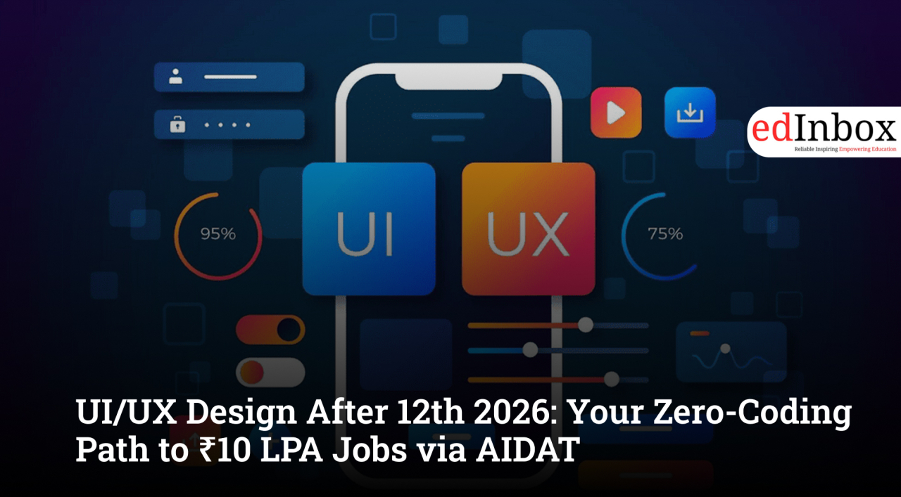 UI/UX Design After 12th 2026: Your Zero-Coding Path to ₹10 LPA Jobs via AIDAT