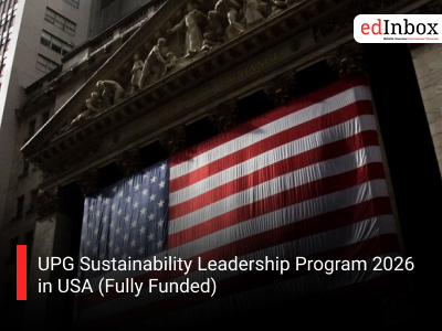 UPG Sustainability Leadership Program 2026 in USA (Fully Funded)
