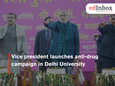 Vice president launches anti-drug campaign in Delhi University