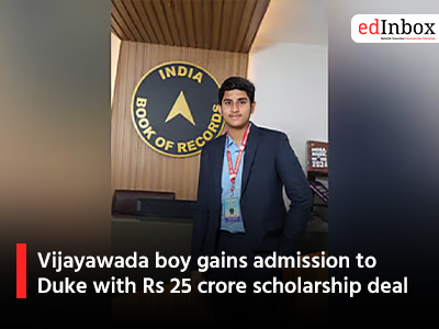 Vijayawada boy gains admission to Duke with Rs 25 crore scholarship deal