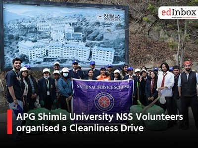 APG Shimla University NSS Volunteers organised a Cleanliness Drive