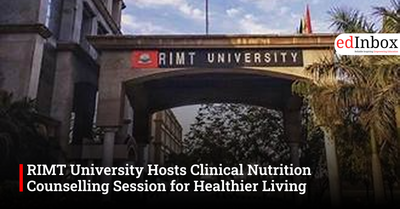 RIMT University Hosts Clinical Nutrition Counselling Session for Healthier Living