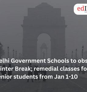 Delhi Government Schools to observe Winter Break; remedial classes for senior students from Jan 1-10