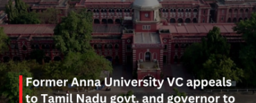 Former Anna University VC appeals to Tamil Nadu govt. and governor to resolve dispute for Students' Welfare