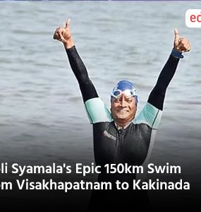 Goli Syamalas Epic 150km Swim from Visakhapatnam to Kakinada
