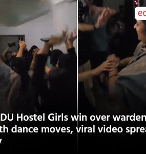 SVDU Hostel Girls win over warden with dance moves, viral video spreads joy