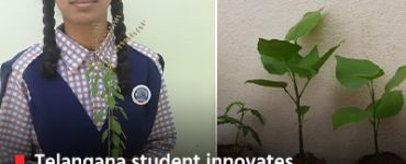 Telangana student innovates biodegradable pots to replace plastic planters