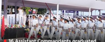 36 Assistant Commandants graduated in Law and Operations from Coast Guard Training Centre,Kochi