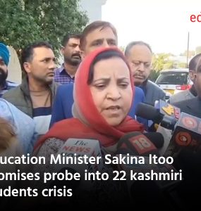 Education Minister Sakina Itoo promises probe into 22 kashmiri students crisis