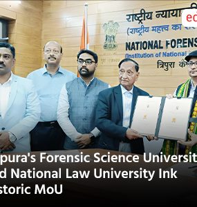 Tripura's Forensic Science University and National Law University Ink Historic MoU