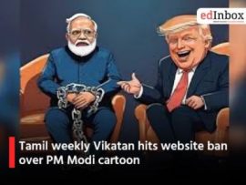 Tamil weekly Vikatan hits website ban over PM Modi cartoon