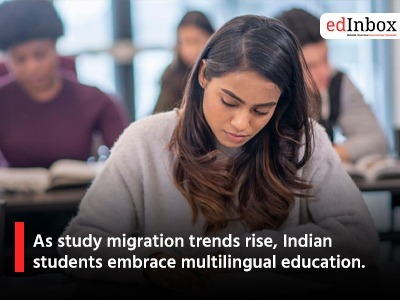 As study migration trends rise, Indian students embrace multilingual education.