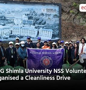 APG Shimla University NSS Volunteers organised a Cleanliness Drive