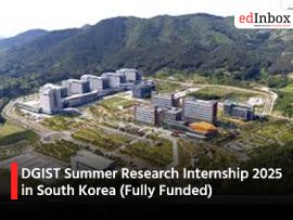 DGIST Summer Research Internship 2025 in South Korea (Fully Funded)