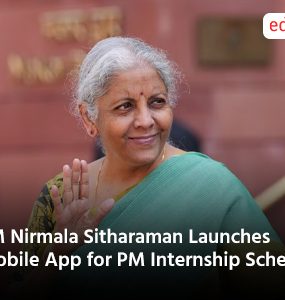 FM Nirmala Sitharaman Launches Mobile App for PM Internship Scheme