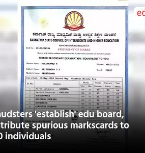 Fraudsters 'establish' edu board, distribute spurious markscards to 350 individuals