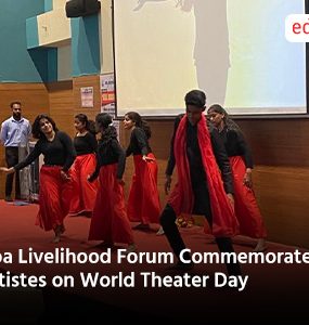 Goa Livelihood Forum Commemorates Artistes on World Theater Day