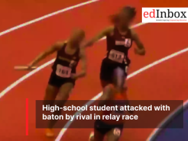 High-school student attacked with baton by rival in relay race