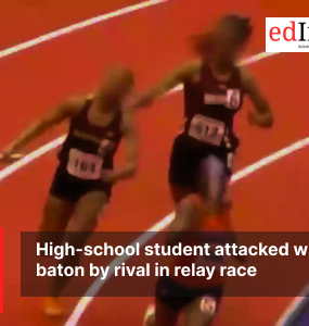 High-school student attacked with baton by rival in relay race