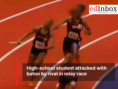 High-school student attacked with baton by rival in relay race