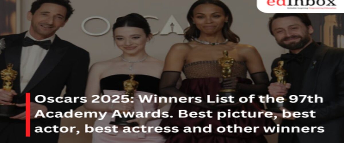 Oscars 2025: Winners List of the 97th Academy Awards. Best picture, best actor, best actress and other winners