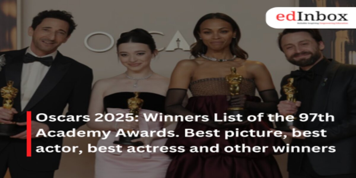 Oscars 2025: Winners List of the 97th Academy Awards. Best picture, best actor, best actress and other winners