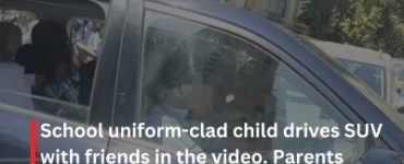 School uniform-clad child drives SUV with friends in the video. Parents blamed on the internet