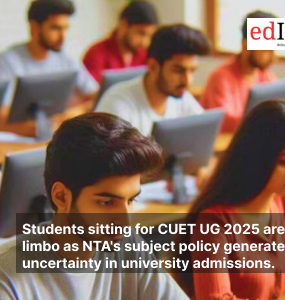 Students sitting for CUET UG 2025 are in limbo as NTA's subject policy generates uncertainty in university admissions.