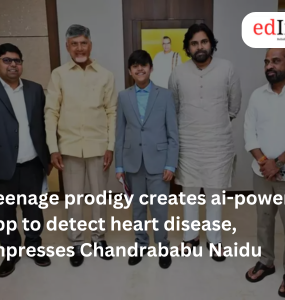Teenage prodigy creates ai-powered app to detect heart disease, impresses Chandrababu Naidu