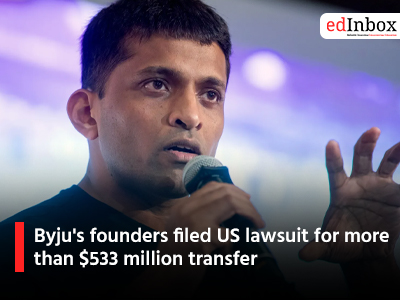 Byju's founders filed US lawsuit for more than $533 million transfer