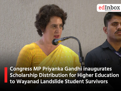 Congress MP Priyanka Gandhi inaugurates Scholarship Distribution for Higher Education to Wayanad Landslide Student Survivors